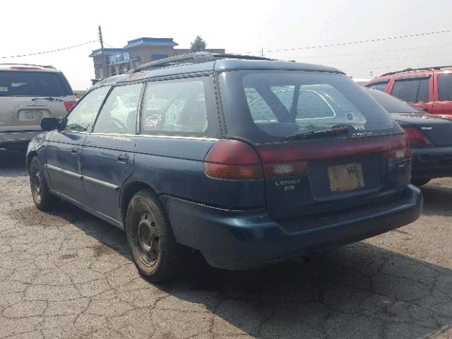 4S3BK4355T7305569 - 1996 SUBARU LEGACY L GREEN photo 3