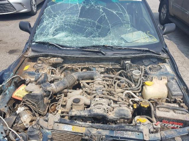 4S3BK4355T7305569 - 1996 SUBARU LEGACY L GREEN photo 7