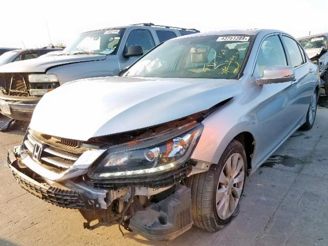 1HGCR3F84DA037880 - 2013 HONDA ACCORD EXL SILVER photo 2