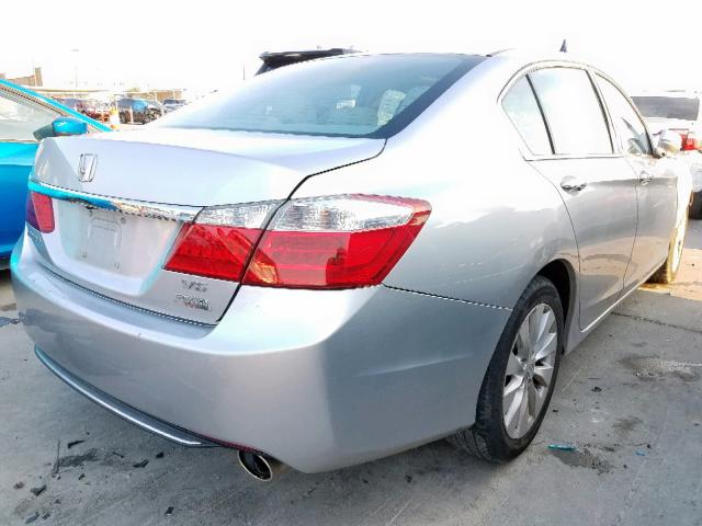 1HGCR3F84DA037880 - 2013 HONDA ACCORD EXL SILVER photo 4