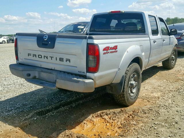 1N6ED29Y14C441085 - 2004 NISSAN FRONTIER C SILVER photo 4