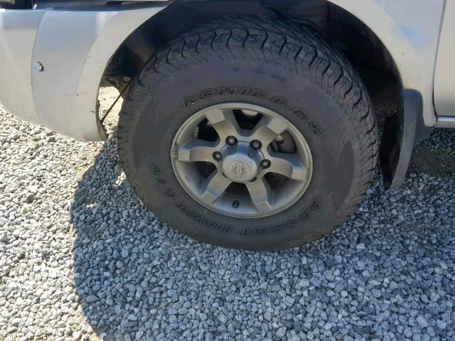 1N6ED29Y14C441085 - 2004 NISSAN FRONTIER C SILVER photo 9