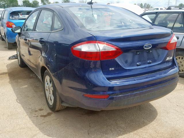 3FADP4BJ4GM119192 - 2016 FORD FIESTA SE BLUE photo 3