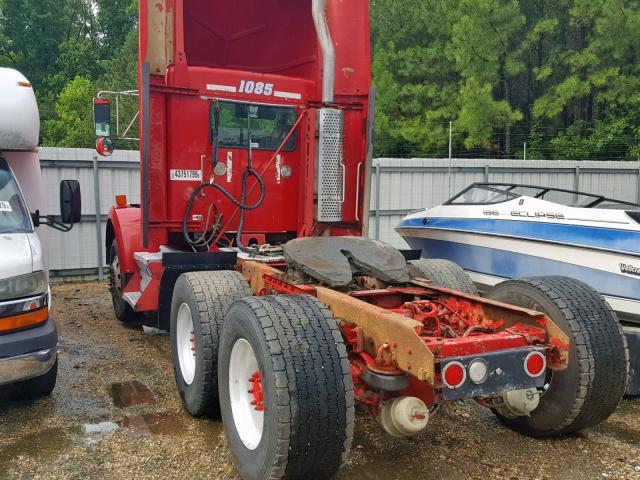 1XKDDU9X67J203528 - 2007 KENWORTH CONSTRUCTI RED photo 3