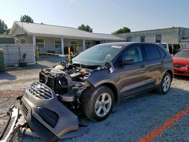 2FMPK3G97KBC01048 - 2019 FORD EDGE SE BROWN photo 2