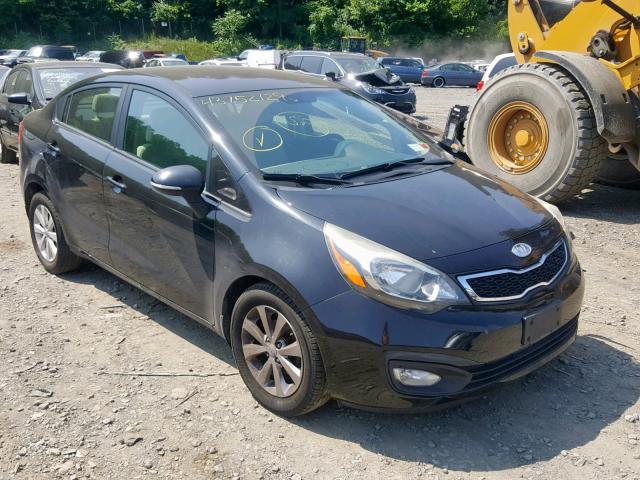 KNADN4A33D6124752 - 2013 KIA RIO EX BLACK photo 1