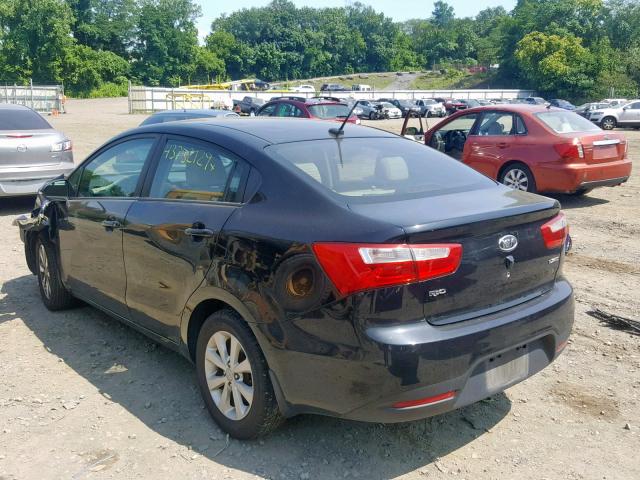 KNADN4A33D6124752 - 2013 KIA RIO EX BLACK photo 3