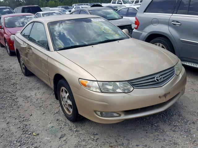 2T1CE22PX2C013867 - 2002 TOYOTA CAMRY SOLA GOLD photo 1