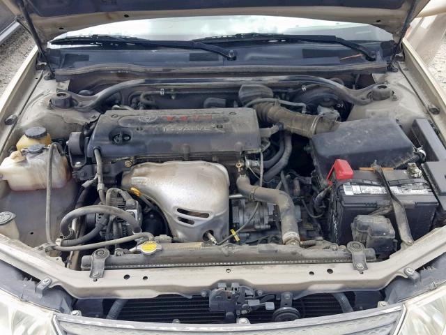 2T1CE22PX2C013867 - 2002 TOYOTA CAMRY SOLA GOLD photo 7