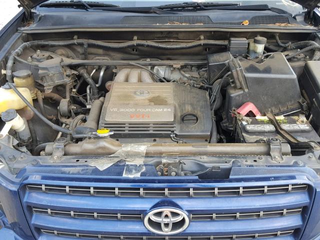 JTEHF21AX20045062 - 2002 TOYOTA HIGHLANDER BLUE photo 7