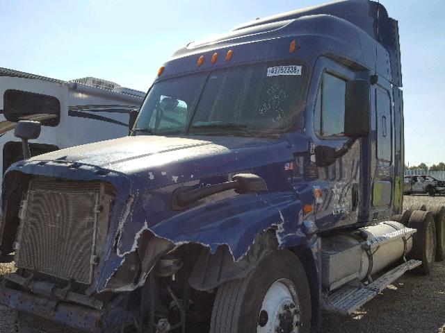 1FUJGLDRXASAR6490 - 2010 FREIGHTLINER CASCADIA 1 BLUE photo 2