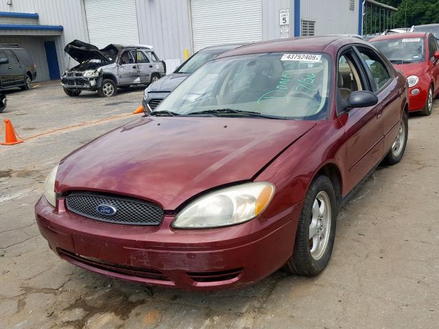 1FAFP55U04A152252 - 2004 FORD TAURUS SES MAROON photo 2