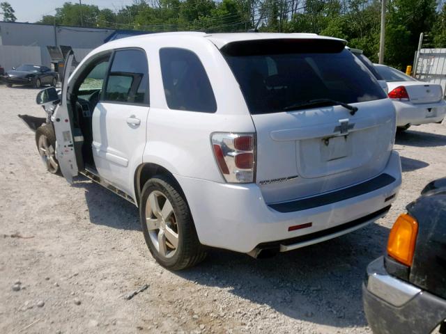 2CNDL537886039478 - 2008 CHEVROLET EQUINOX SP WHITE photo 3