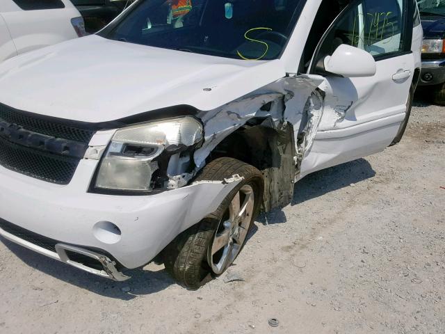 2CNDL537886039478 - 2008 CHEVROLET EQUINOX SP WHITE photo 9