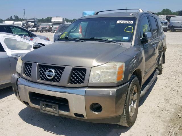 5N1BA08A37N722302 - 2007 NISSAN ARMADA SE TAN photo 2