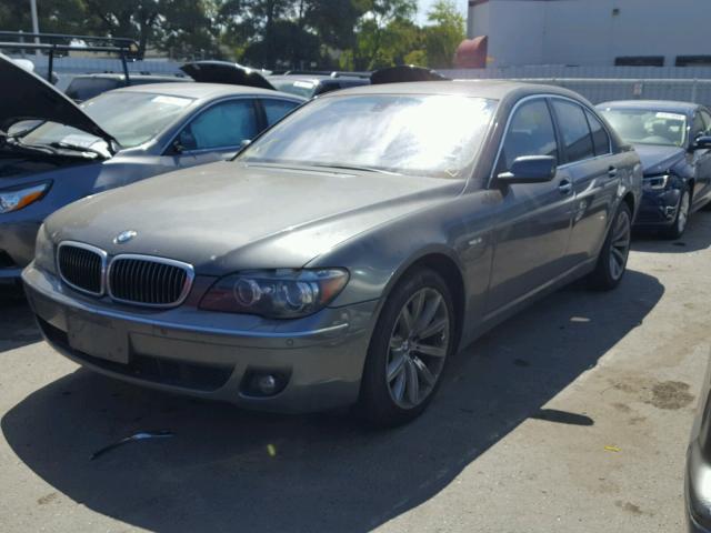 WBAHL835X7DT08745 - 2007 BMW 750 I CHARCOAL photo 2