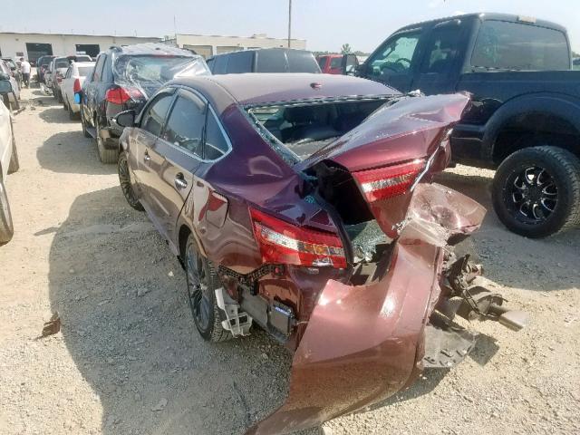 4T1BK1EBXGU228105 - 2016 TOYOTA AVALON XLE BURGUNDY photo 3