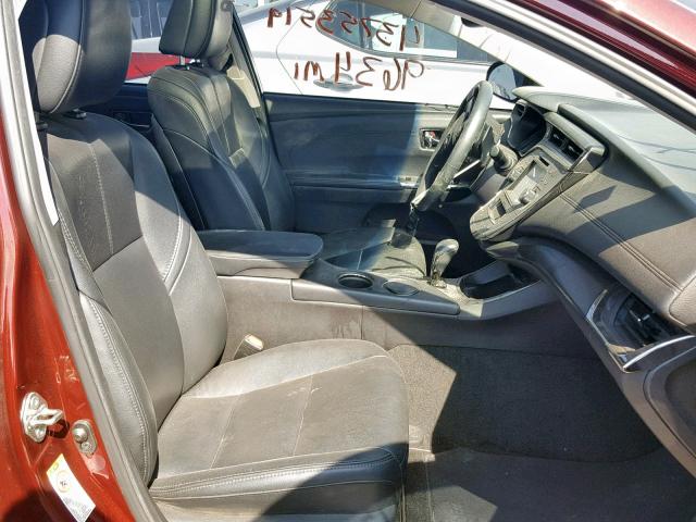 4T1BK1EBXGU228105 - 2016 TOYOTA AVALON XLE BURGUNDY photo 5