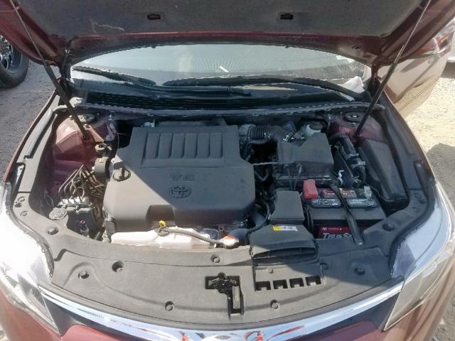 4T1BK1EBXGU228105 - 2016 TOYOTA AVALON XLE BURGUNDY photo 7