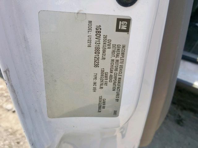 1GBDV13188D125236 - 2008 CHEVROLET UPLANDER I WHITE photo 10