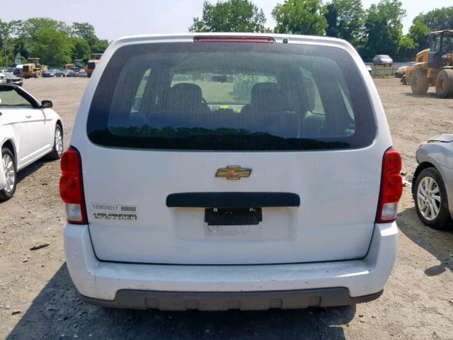 1GBDV13188D125236 - 2008 CHEVROLET UPLANDER I თეთრი ფოტო 9