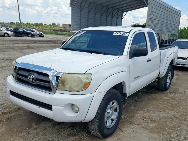 5TETU62N49Z630355 - 2009 TOYOTA TACOMA PRE WHITE photo 2