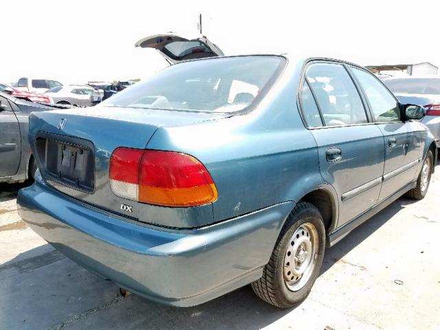 1HGEJ662XTL037995 - 1996 HONDA CIVIC DX BLUE photo 4