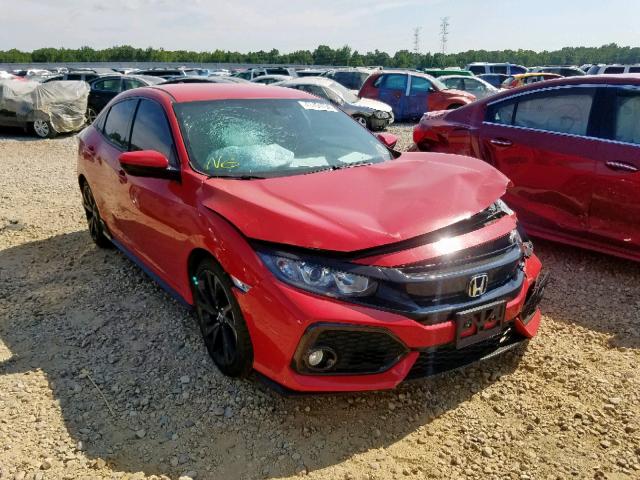 SHHFK7H4XHU221069 - 2017 HONDA CIVIC SPOR RED photo 1