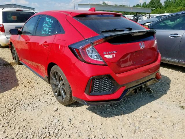 SHHFK7H4XHU221069 - 2017 HONDA CIVIC SPOR RED photo 3