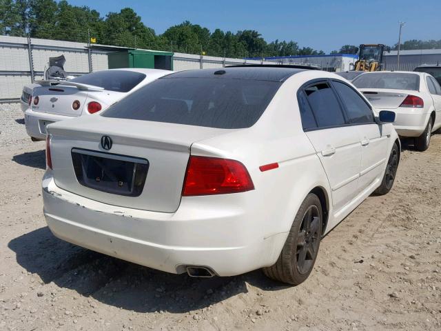 19UUA66276A002097 - 2006 ACURA 3.2TL WHITE photo 4