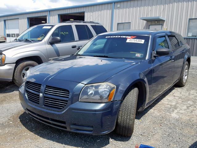 2D4FV47T37H826448 - 2007 DODGE MAGNUM SE BLUE photo 2