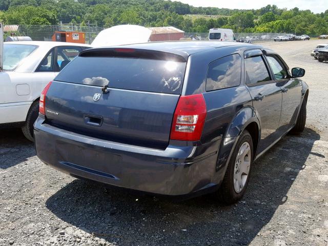 2D4FV47T37H826448 - 2007 DODGE MAGNUM SE BLUE photo 4