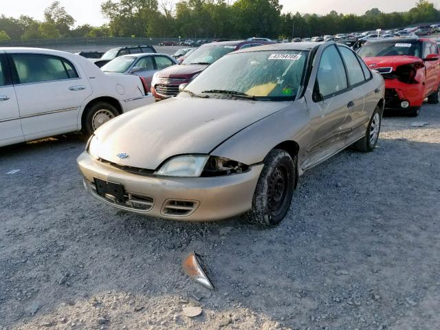 1G1JF5241Y7317538 - 2000 CHEVROLET CAVALIER L TAN photo 2