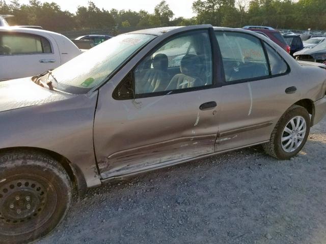 1G1JF5241Y7317538 - 2000 CHEVROLET CAVALIER L TAN photo 9