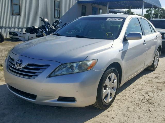 4T1BB46K69U081137 - 2009 TOYOTA CAMRY HYBR SILVER photo 2