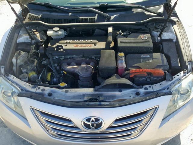 4T1BB46K69U081137 - 2009 TOYOTA CAMRY HYBR SILVER photo 7