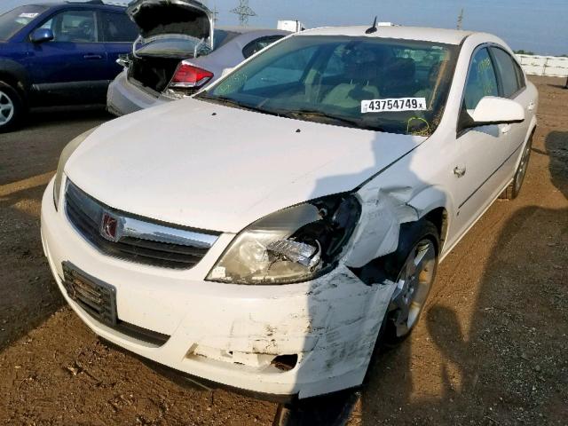 1G8ZS57N17F142018 - 2007 SATURN AURA XE WHITE photo 2