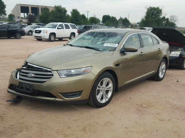 1FAHP2H84DG169431 - 2013 FORD TAURUS SEL GREEN photo 2