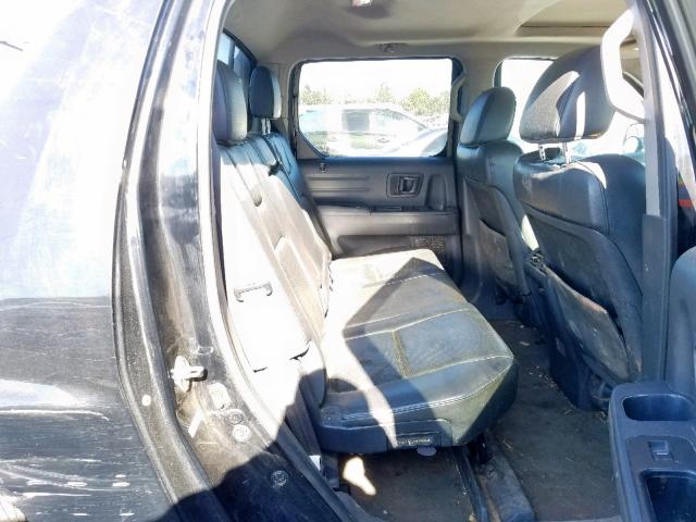 5FPYK1F52BB452758 - 2011 HONDA RIDGELINE BLACK photo 6