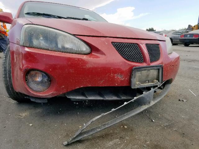 2G2WP552881168423 - 2008 PONTIAC GRAND PRIX RED photo 9