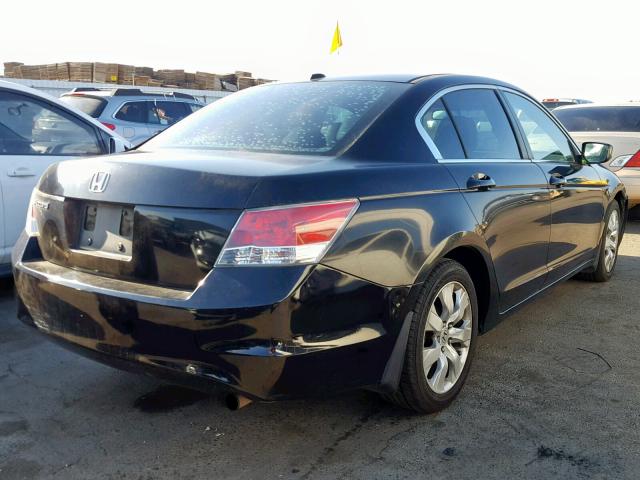 1HGCP26878A128213 - 2008 HONDA ACCORD EXL BLACK photo 4