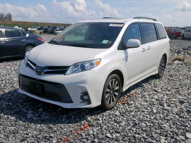 5TDDZ3DC8LS232053 - 2020 TOYOTA SIENNA LIM WHITE photo 2