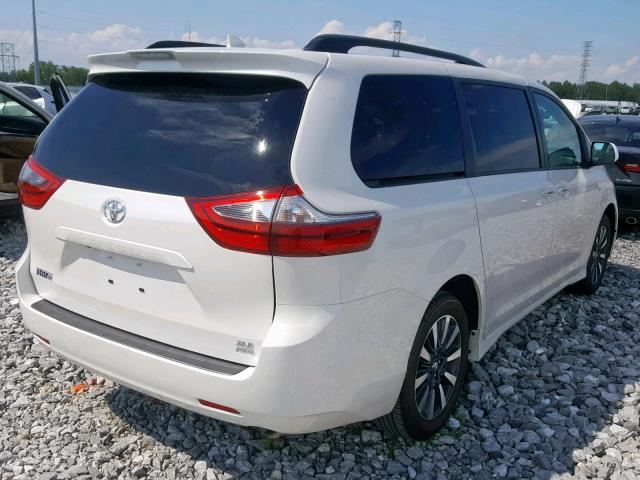 5TDDZ3DC8LS232053 - 2020 TOYOTA SIENNA LIM WHITE photo 4