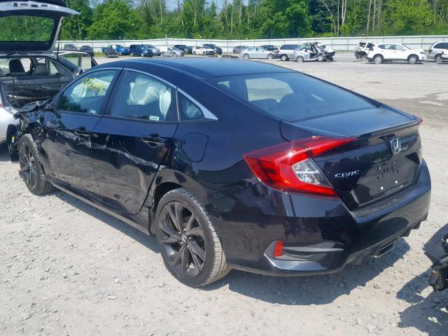 19XFC2F87KE201298 - 2019 HONDA CIVIC SPOR BLACK photo 3