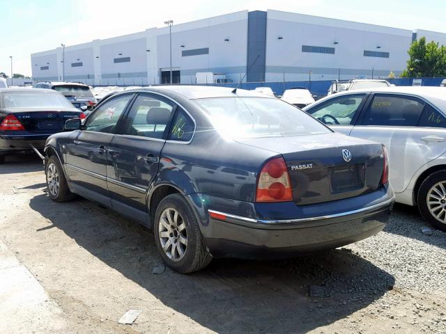 WVWPH63B71P104761 - 2001 VOLKSWAGEN PASSAT GLS GRAY photo 3