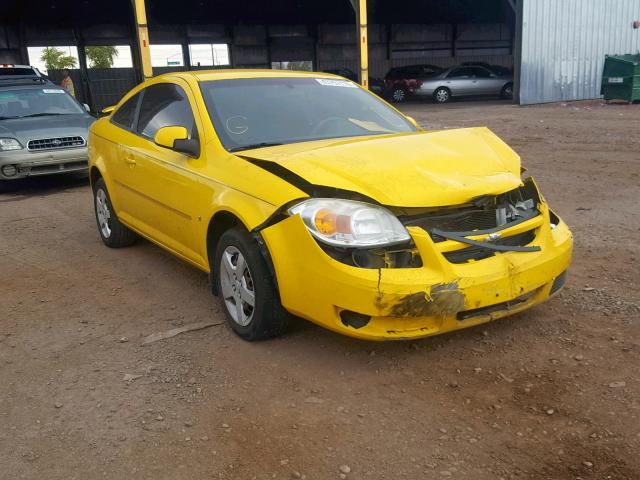 1G1AL15F377211122 - 2007 CHEVROLET COBALT LT YELLOW photo 1