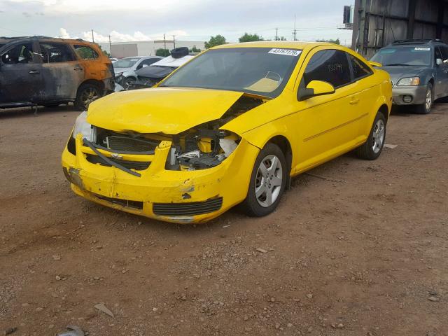 1G1AL15F377211122 - 2007 CHEVROLET COBALT LT YELLOW photo 2