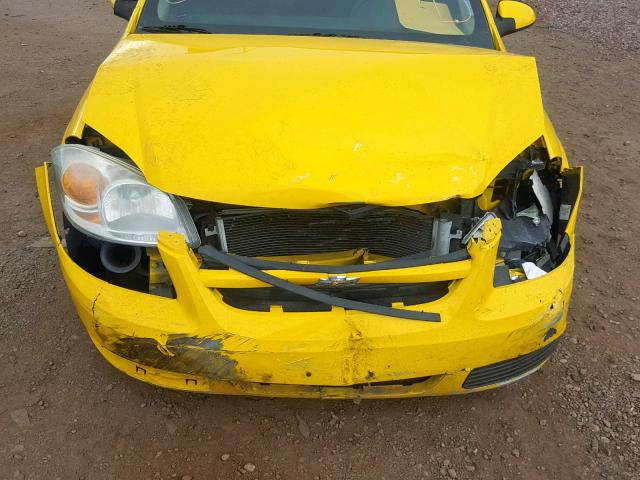 1G1AL15F377211122 - 2007 CHEVROLET COBALT LT YELLOW photo 9