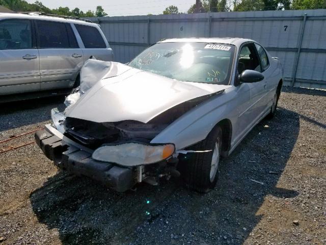 2G1WX15K529295118 - 2002 CHEVROLET MONTE CARL SILVER photo 2