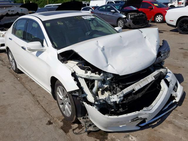 1HGCR3F83EA003916 - 2014 HONDA ACCORD EXL WHITE photo 1